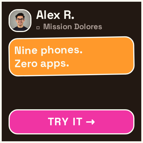 Square — Nine phones — dark